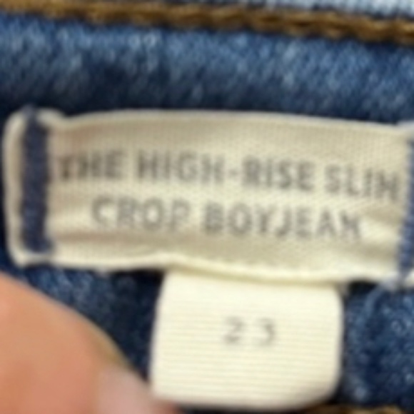 Madewell  High Rise Slim Crop Boy Jean Size 23 - Picture 7 of 8